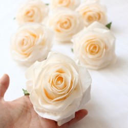 big rose head large roses heads silk flower head artificial flowers 5pcs DIY home wedding craft supplies decoration accessories
