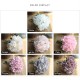 5pcs Big Head Artificial Flowers Peony Cute Silk Bride Bouquet Fake Flowers for Home Wedding DIY Decoration White Party Supplies