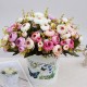 white silk tea roses artificial flowers bride small bouquet for wedding home decoration high quality fake flowers roses bouquet