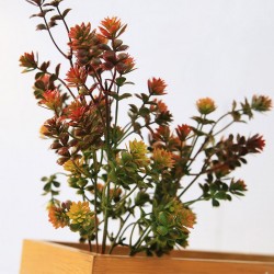 Artificial Plastic Succulent Plant Fake Leaves DIY Autumn Decoration Wreath Accessories Artificial Eucalyptus Home Wedding Decor