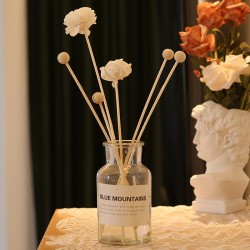 10pcs Natural Wood Ball Aroma Reed Diffuser Sticks Fragrance Diffuser Aromatherapy Rattan Reed Stick DIY Home Decoration